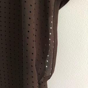 Banana Republic Black Mesh Top